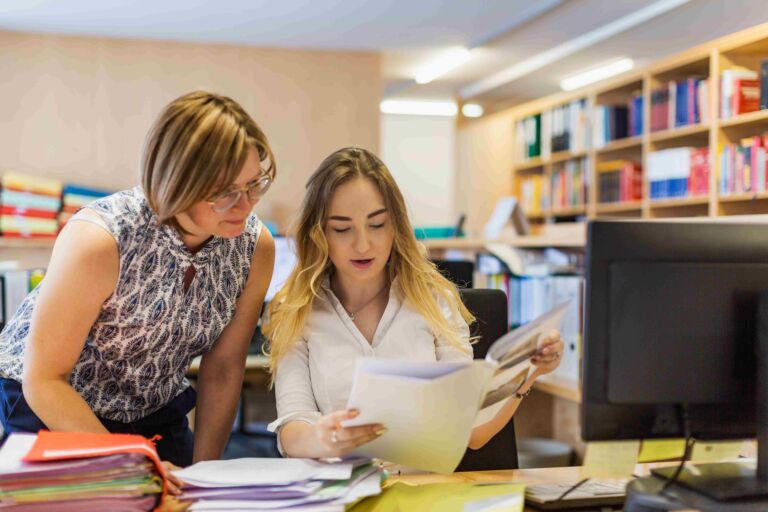 Hier wird das Arbeiten in einer Rechtsanwaltskanzlei ausprobiert.