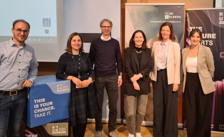 Fadi Dohnal, Marijana Milosevic (FH Vorarlberg), Alexander Kappaurer (Marke Vorarlberg), Andrea Längle (Längle Oberflächen), Christina Meusburger (Marke Vorarlberg), Steffi von Offenberg-Sweeny (FH Vorarlberg)
