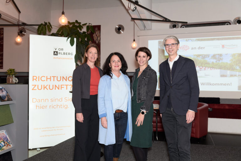 v.l. Christina Meusburger, Barbara Bergmeister-Keckeis, Martina Ott, Alexander Kappaurer